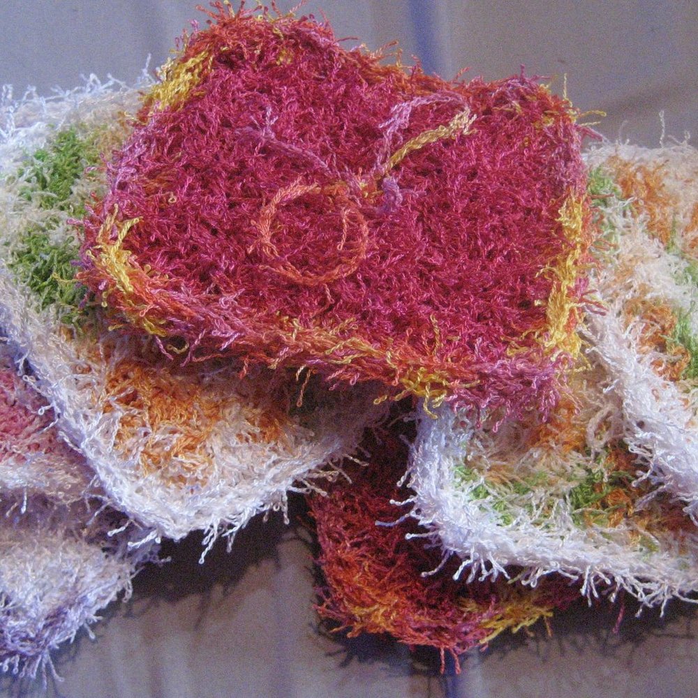 Handmade scrubbies
